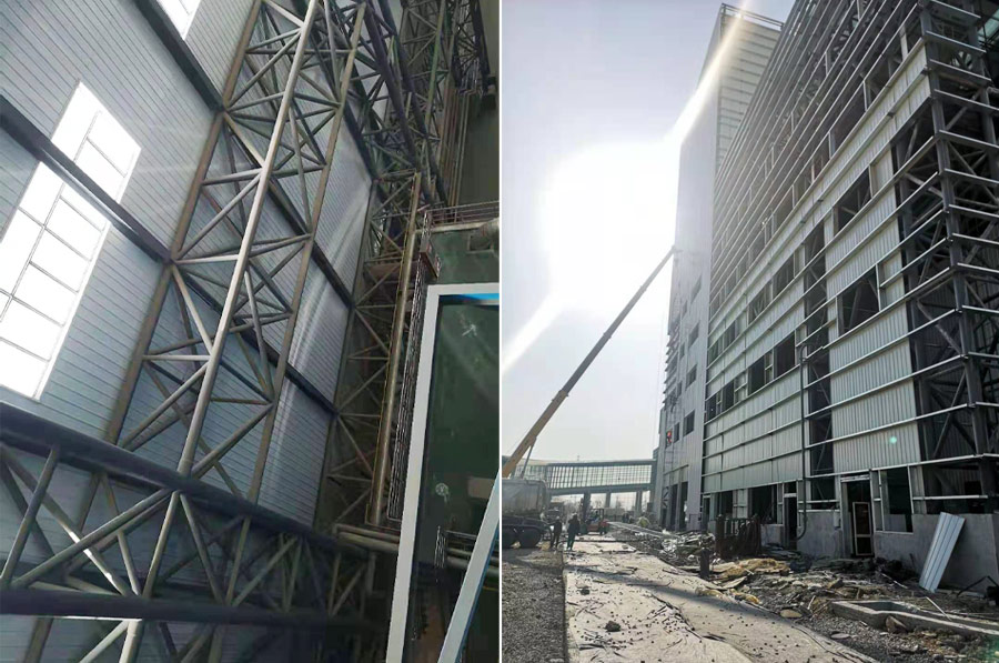 枣庄中科垃圾焚烧发电改扩建项目网架工程